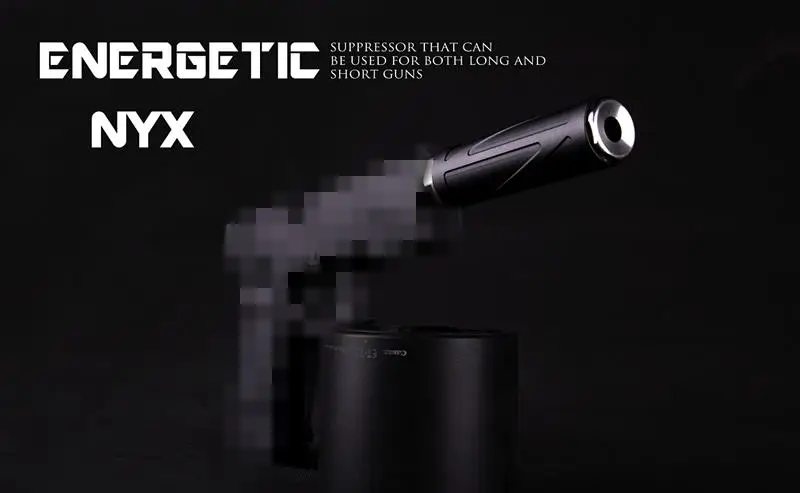 Энергичный NYX Rimfire стиль страйкбол AEG глушитель 14 мм Винт