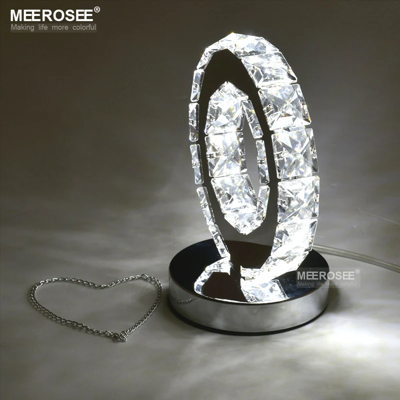 Светодиодный Кристалл кольцо Настольный светильник светодиодный свет чтения