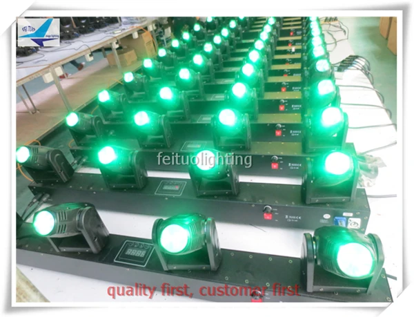 8 шт./лот 4X10 Вт LED Moving Head Beam DMX Bar Wash Stage DJ Disco Праздничные огни|Эффект освещения сцены|