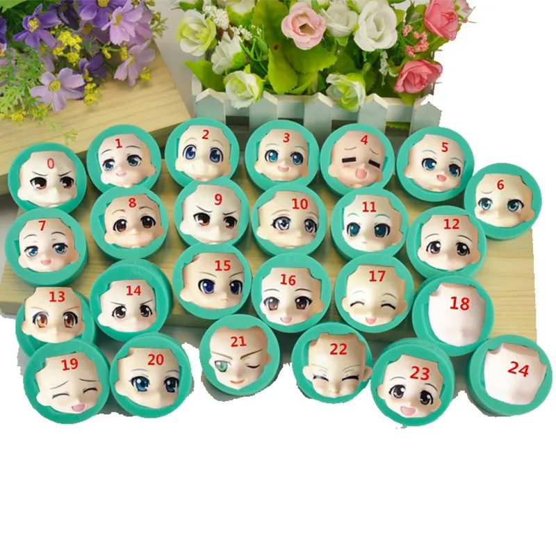 DIY 25 шт. Baby Face силиконовый торт Fondant (сахарная) шоколад десен паста пресс формы