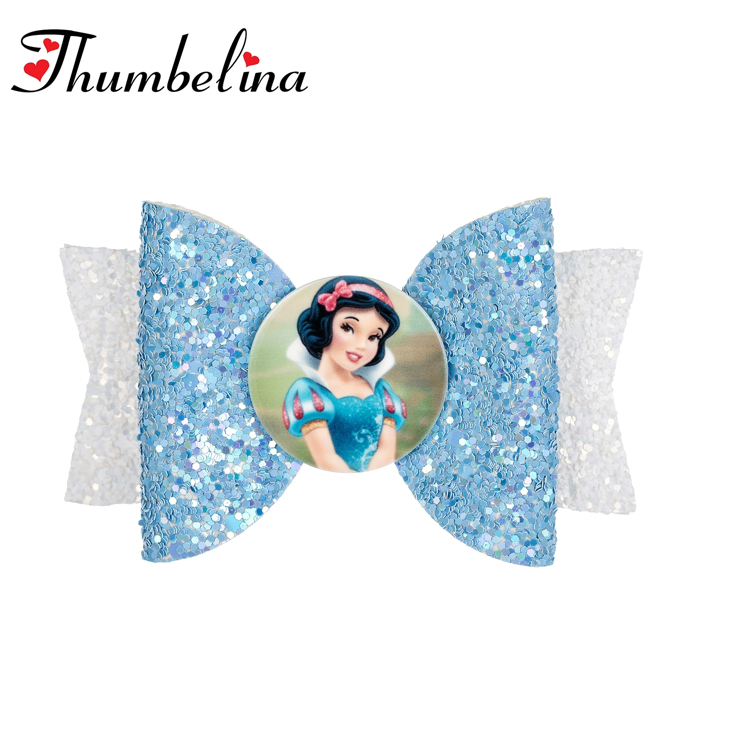 3 5 дюйма милые розовые блестящие банты для волос с героями мультфильмов летние