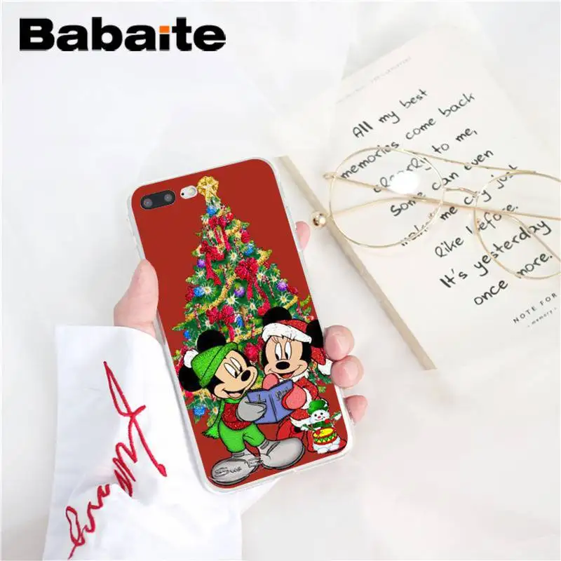 A5 Babaite Рождество Микки Минни DIY Роскошный чехол для iPhone 8 7 6 6S Plus X XS MAX 5 5S SE XR 10 11 11pro 11promax чехол Капа - Цвет: A5
