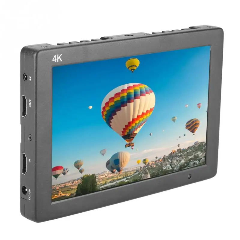 T7 7 дюймов IPS 4K Full HD HDMI на мониторе камеры вход видео монитор с мини шаровой