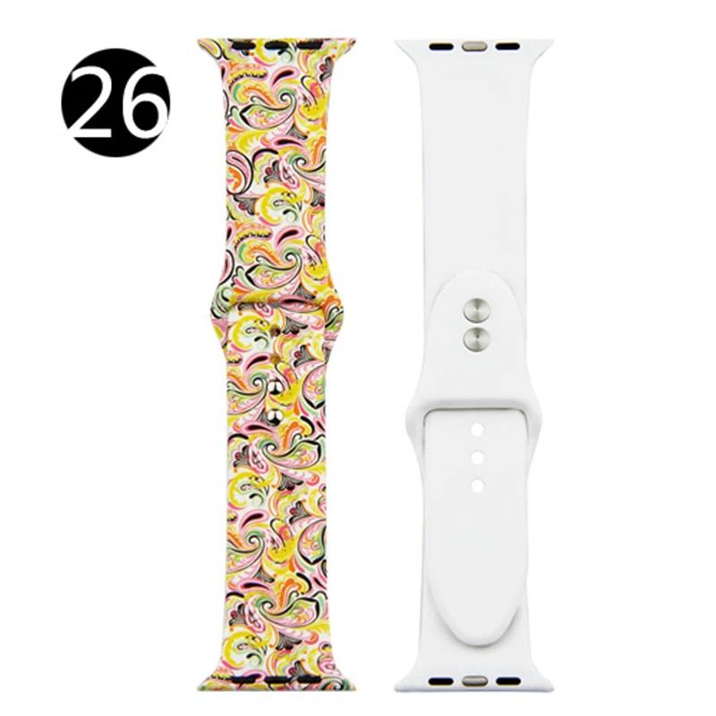 Ремешок для Apple watch band 4 44 мм 40 мм iwatch 3 band correa aple 42 мм 38 мм спортивный силиконовый браслет на запястье ремень часы аксессуары