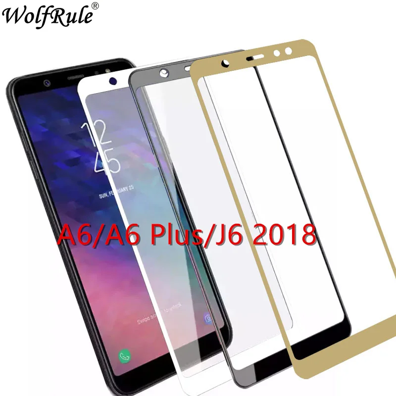 

Full Cover Tempered Glass For Samsung Galaxy A6 2018 Screen Protector Protective Film Glass For Samsung Galaxy A6 Plus J6 2018