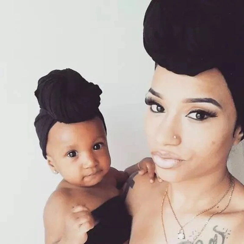 LARRIVED Новый мама и хлопок смесь роза цветок шляпа для женщин шапки девочек