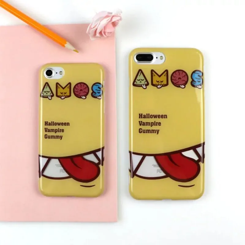 Милый Мультфильм Маленькие Монстры Большой Рот мягкий тпу Случае покрытия для