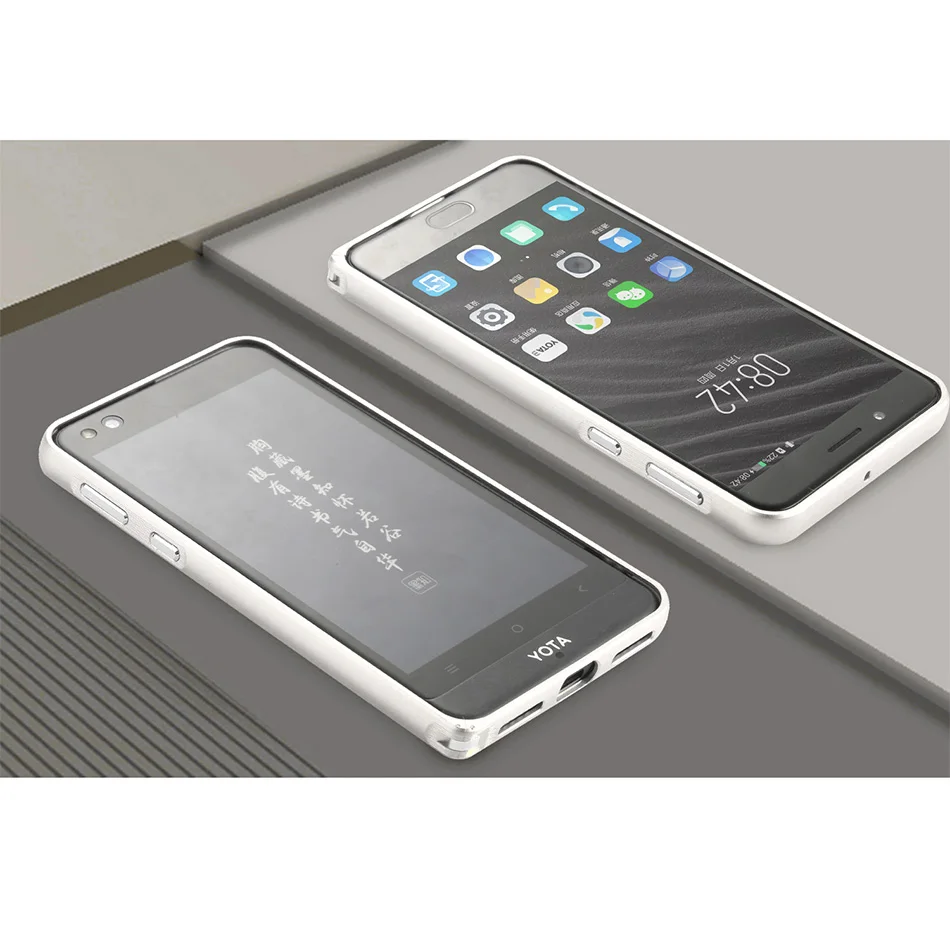 Роскошный чехол для YotaPhone 3 Алюминиевый Бампер металлический каркас для Yota 3 защитный чехол