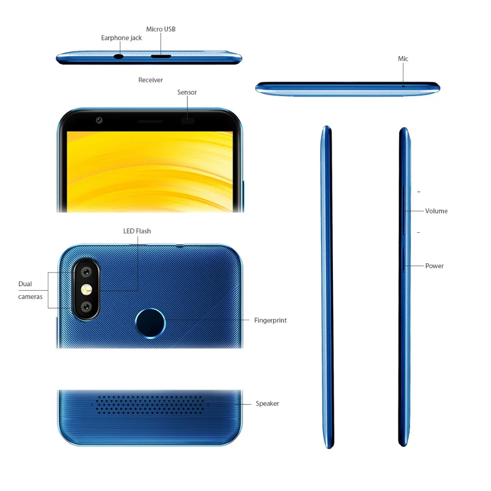 Vernee T3 Pro Android 8 1 телефон 5 5'' 18:9 безрамочный экран 3 ГБ Оперативная память 16