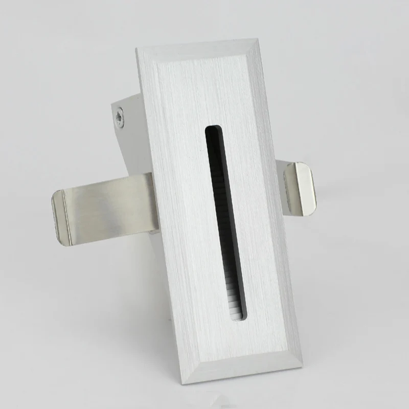 

Fashion quality aluminum holding-down stair light led corner lamp embedded steps lamps shadeless Ressessed In wall light sconce