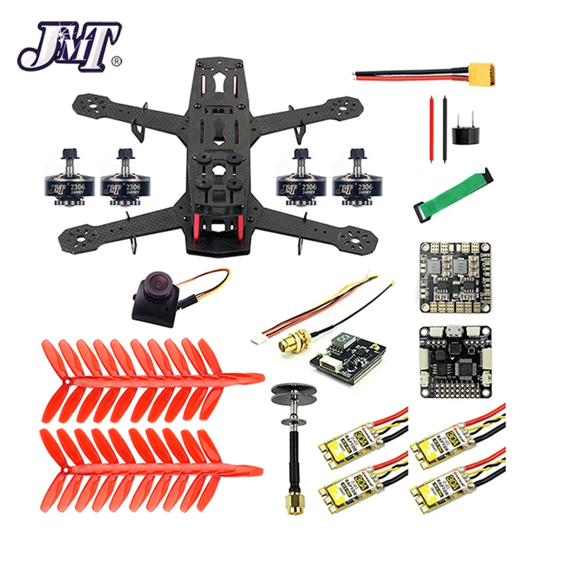 JMT 250 полный комплект RC FPV Квадрокоптер Дрон 250 мм комплект из углеродного волокна для рамы F3 Контроллер полета Raptor BLS Pro 30A ESC 700TVL камера