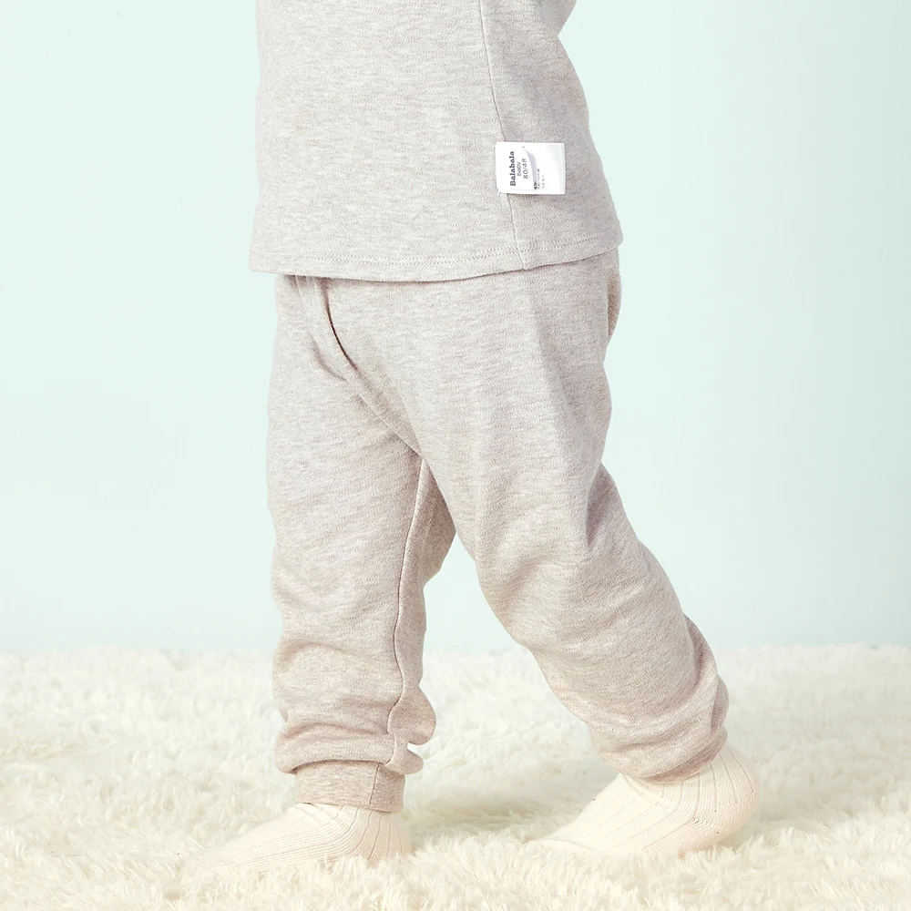 Balabala Infant Baby Soft Cotton Striped Joggers Pull-on Pants Newborn Girls Boys Bottom Harem PP Trousers Elastic |