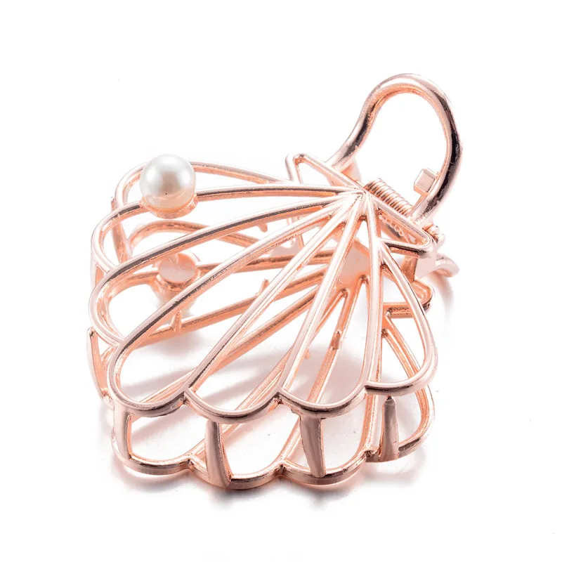 

Fashion Woman Hair Accessories Triangle Hair Clip Elegant Pearl Geometric Alloy Hairgrip Metal Barrette Girls Holder