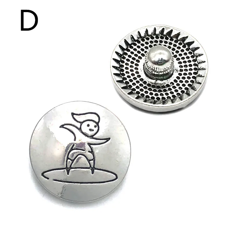 

Flower w441 3D 18mm 20mm metal snap button for Bracelet Necklace Interchangeable Jewelry Women accessorie findings