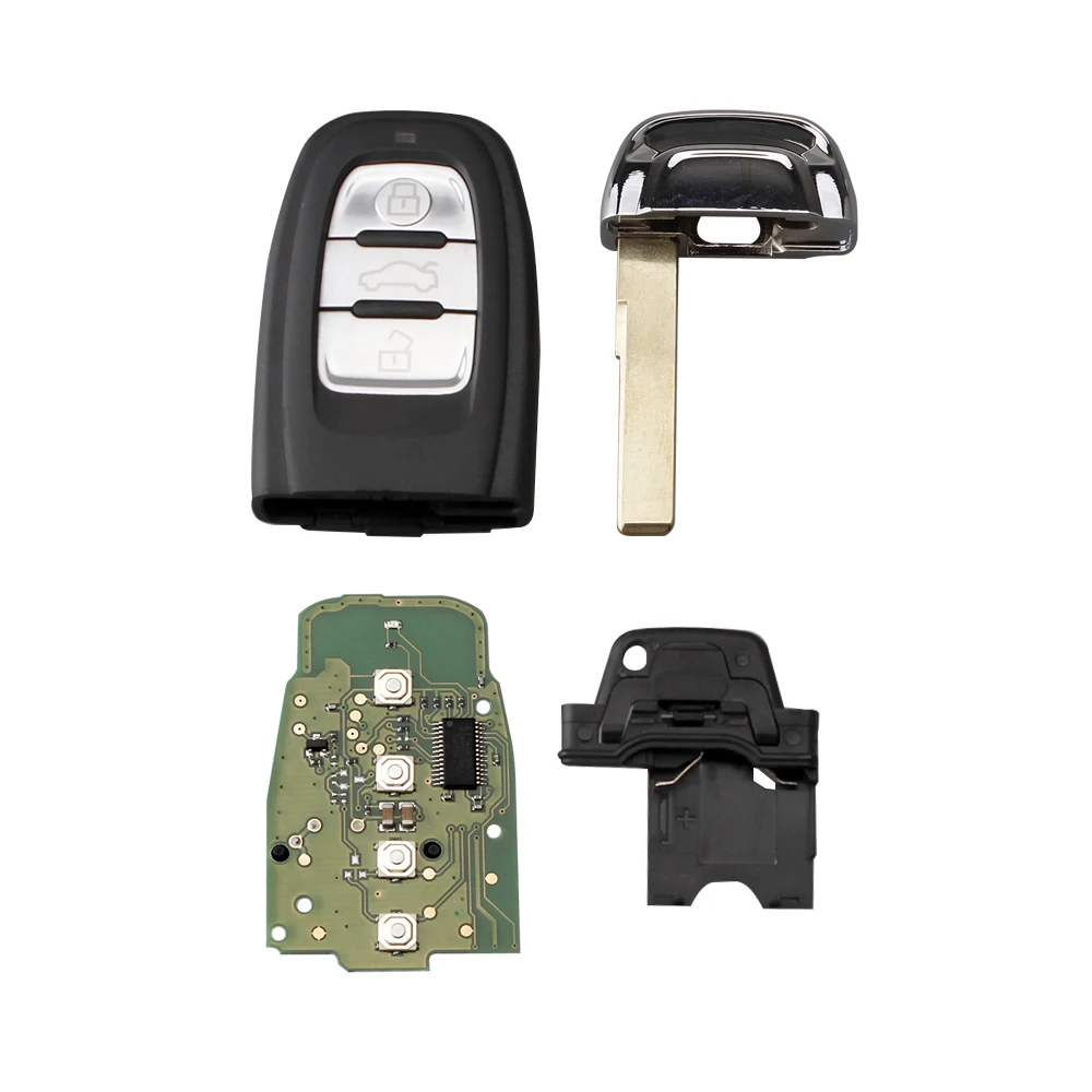 Пульт дистанционного управления BHKEY для AUDI Q5 A4L A5 A6 A7 A8 RS S5 S4 2009 2012 чип передатчик