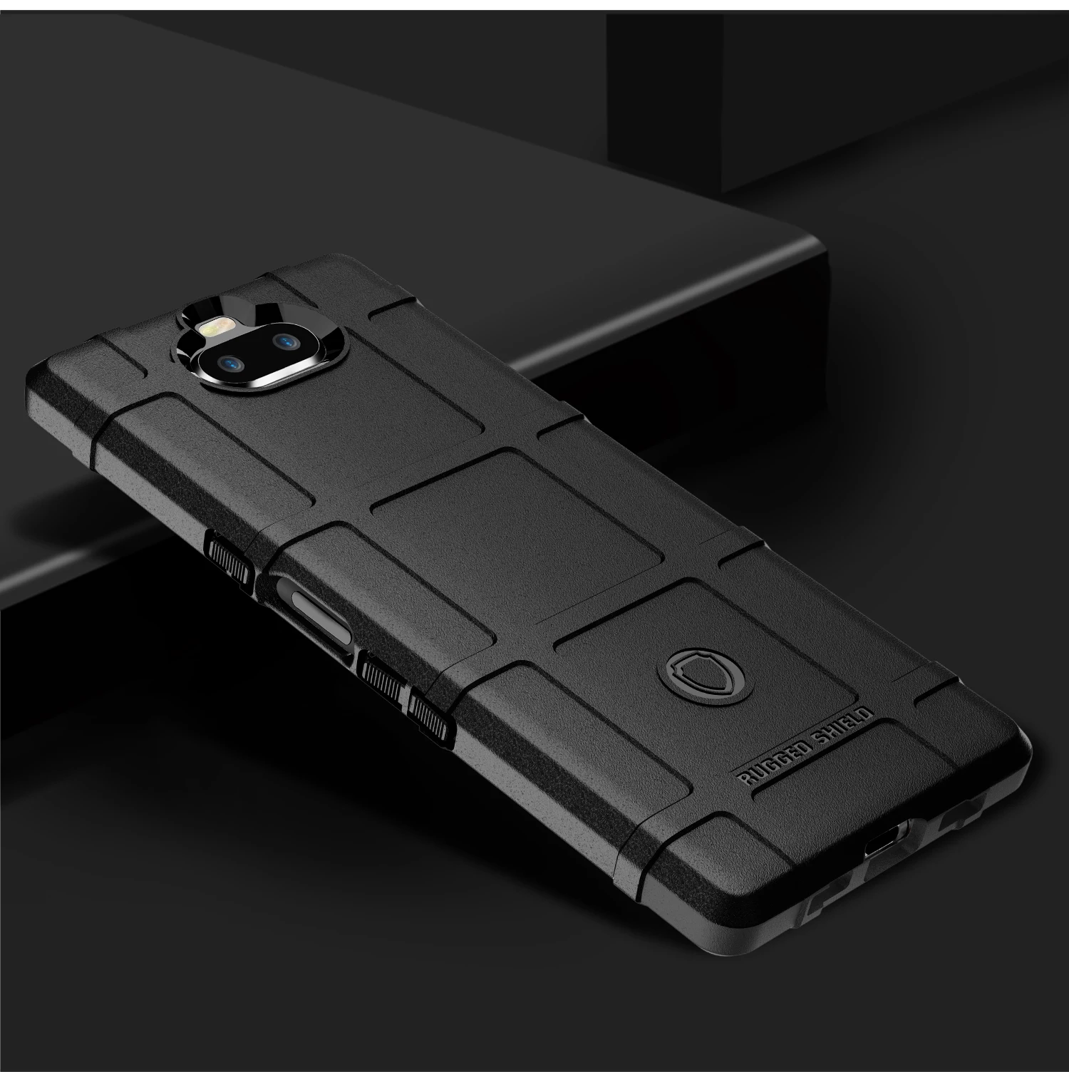Силиконовый чехол для телефона из углеродного волокна Sony Xperia 10 Plus + Прочный