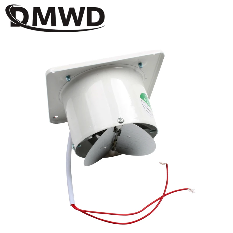 

DMWD 4 Inch Kitchen Toilet Exhaust Fan Ventilator 4" Window Bathroom Hanging Wall Duct Air Blower 100MM Metal Pipe Exhauster 20W