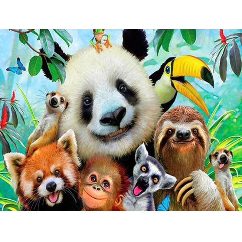 

Lifyy Diy 5d Diamond Painting Full Drill Square Round Paint By Diamonds Bright Rhinestones Animal Party Home Decor