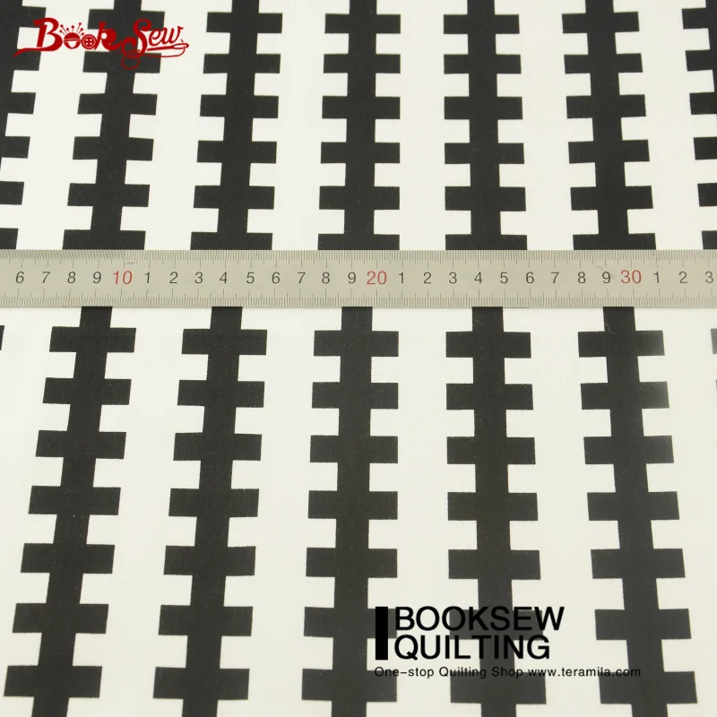 Ткань для переплетения книг черно-белая ткань в стиле геомертри высокое качество