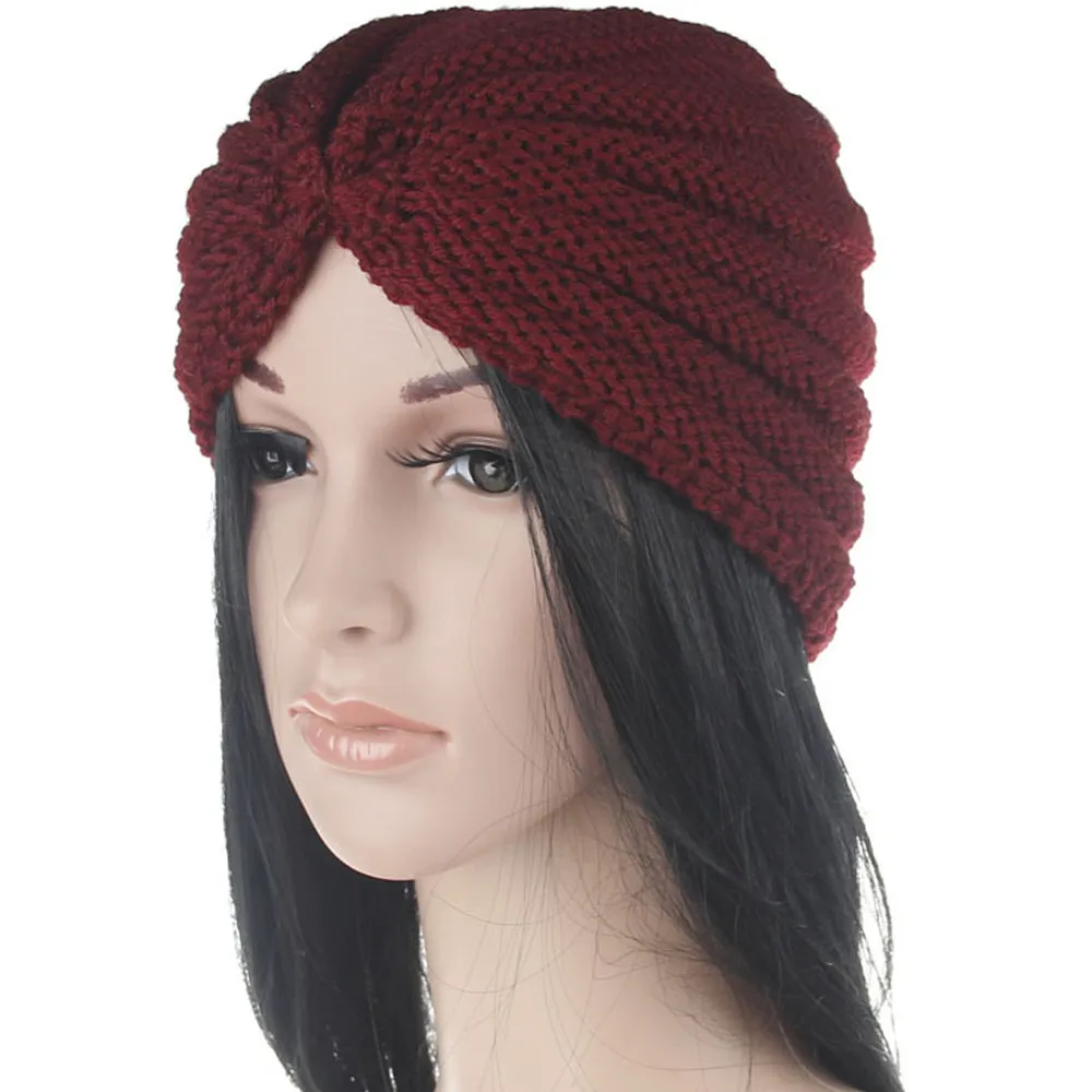 Женские модные теплые шерстяные вязаные наушники шапки для девочек женские