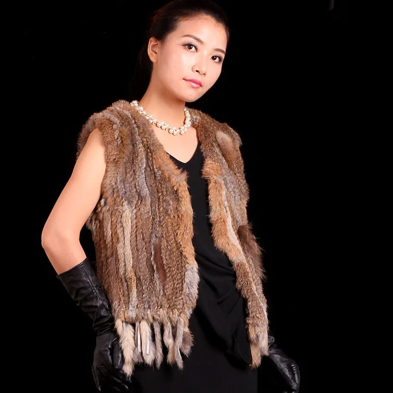 Брендовые женские зимние сапоги с мехом Жилет Модная трикотажная одежда 100%