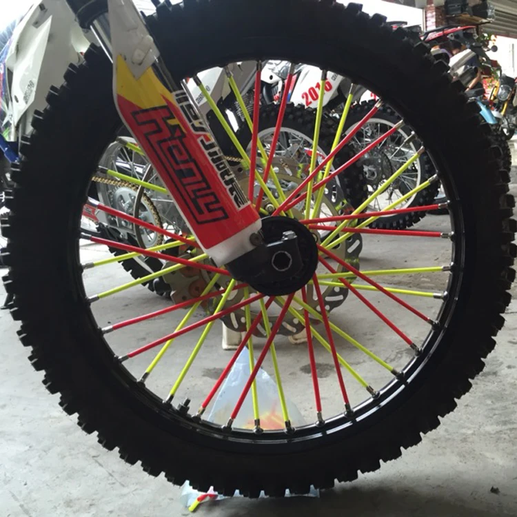 

Universal 72Pcs Motocross Dirt Bike Enduro Wheel Rim Spoke Skins Cover For Honda Yamaha Kawasaki Suzuki ATV Scooter Offroad