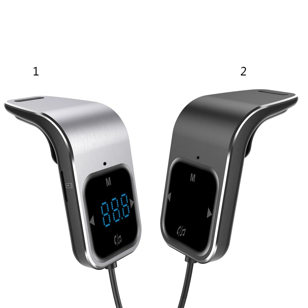

Car Wireless Radio Adapter MP3 Player FM Modulator FM Transmitter Bluetooth Handsfree Bluetooth Car Kit with LCD Display
