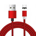 Магнитный зарядный кабель Micro USB 1 м для Samsung Xiaomi Red Huawei LG HTC MicroUSB, универсальное магнитное зарядное устройство для смартфона