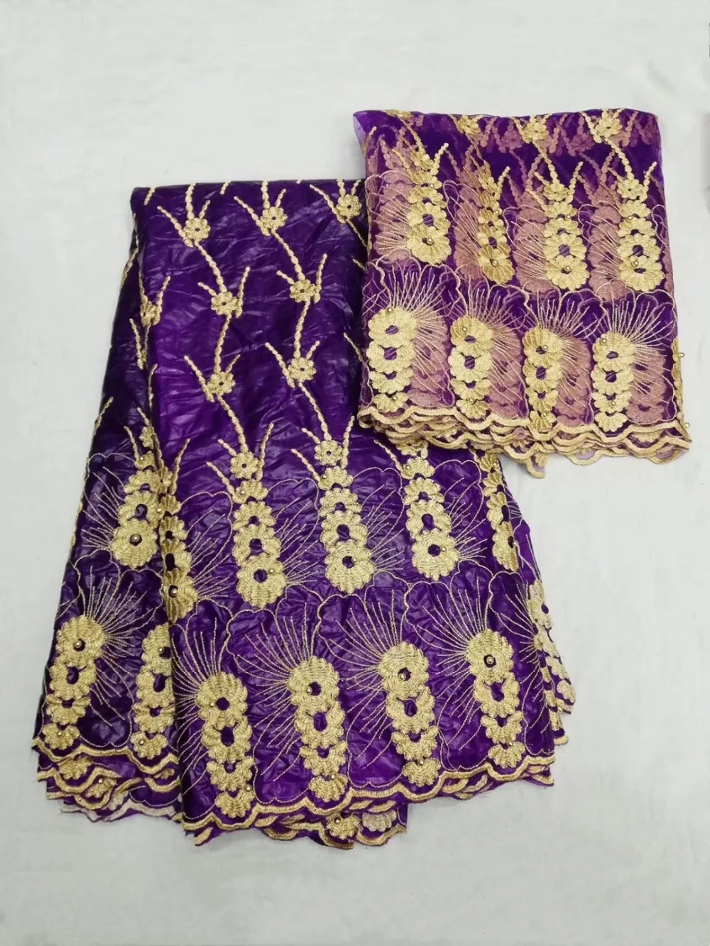 African women headtie gele scarf with beads cotton african brocade bazin riche 2017 high quality 5+2yard/lot | Дом и сад