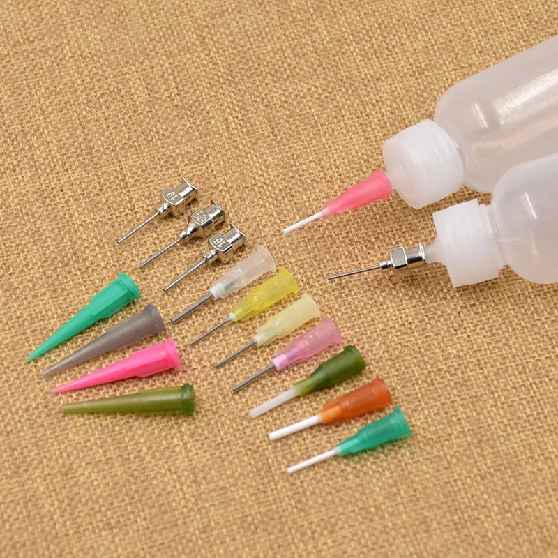 Комплект хны аппликатора 30 мл + 4 наконечника для стальных насадок набор насадка