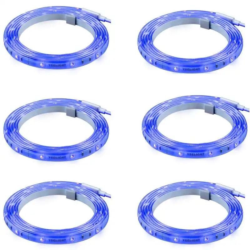 6pcs Xiaomi Yee светильник умный светильник удлинитель полосы для Yee светильник полоса Умный дом WiFi приложение светодиодный светильник с дистанционным управлением полоса 1 м - Цвет: 6pcs