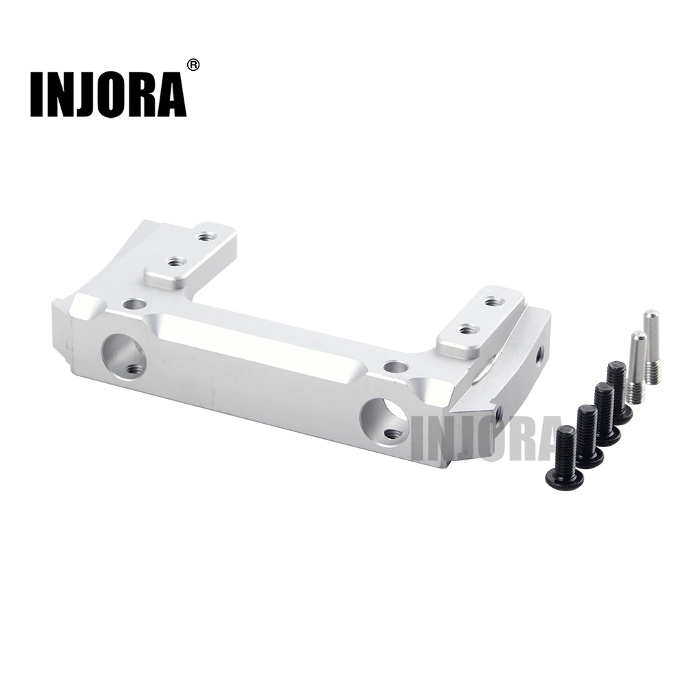 Передний бампер для Сервомотора INJORA из алюминиевого сплава 1/10 RC Crawler Axial SCX10 II AX90046