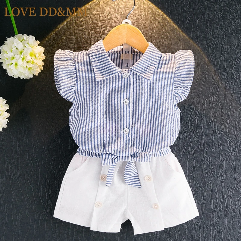 Комплекты одежды для девочек LOVE DD &amp MM летняя Модная Повседневная Футболка с