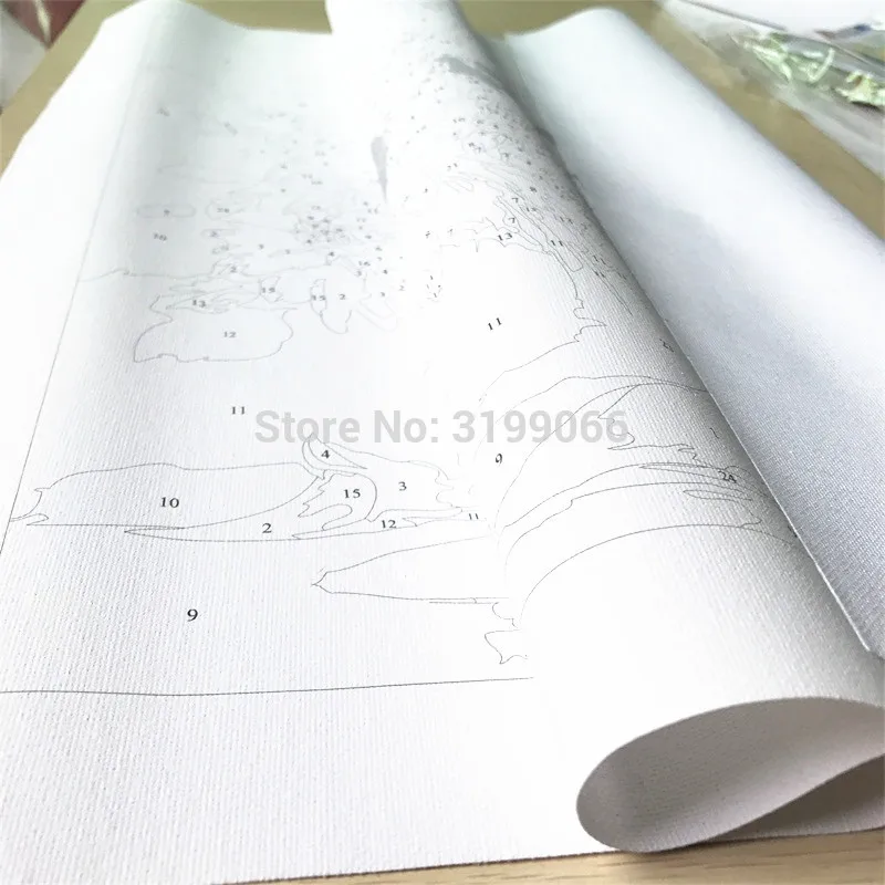 CHUNXIA живопись по номерам DIY обрамленные картины из масляной краски настенный