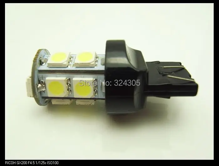 4 X T20 7443 W21/5W стоп-сигнал лампы 13 светодиодный 5050 SMD 7440 двойная интенсивность башня