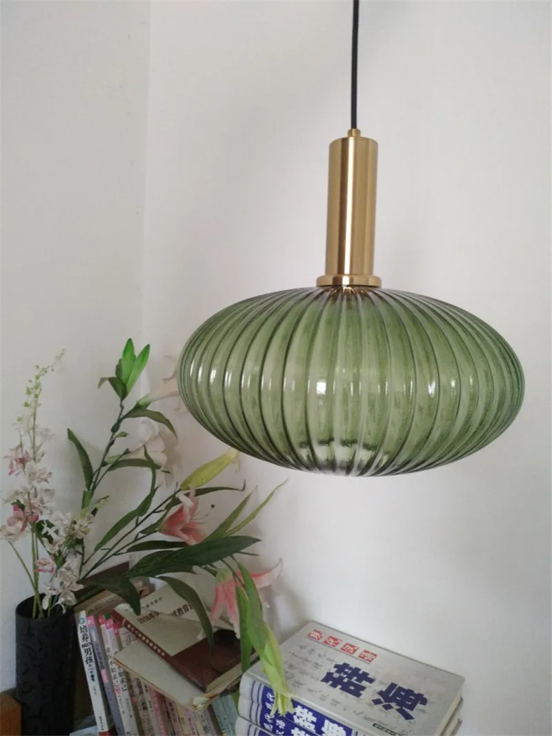 Modern Green Glass Pendant Light LED Suspension Lamp Lamps For Living room Bar Coffee Store Home Lighting PA0195 | Лампы и освещение