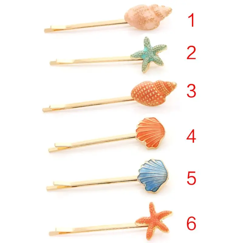 Милый разноцветный яркие заколки для волос в стиле океана Женская милая яркая