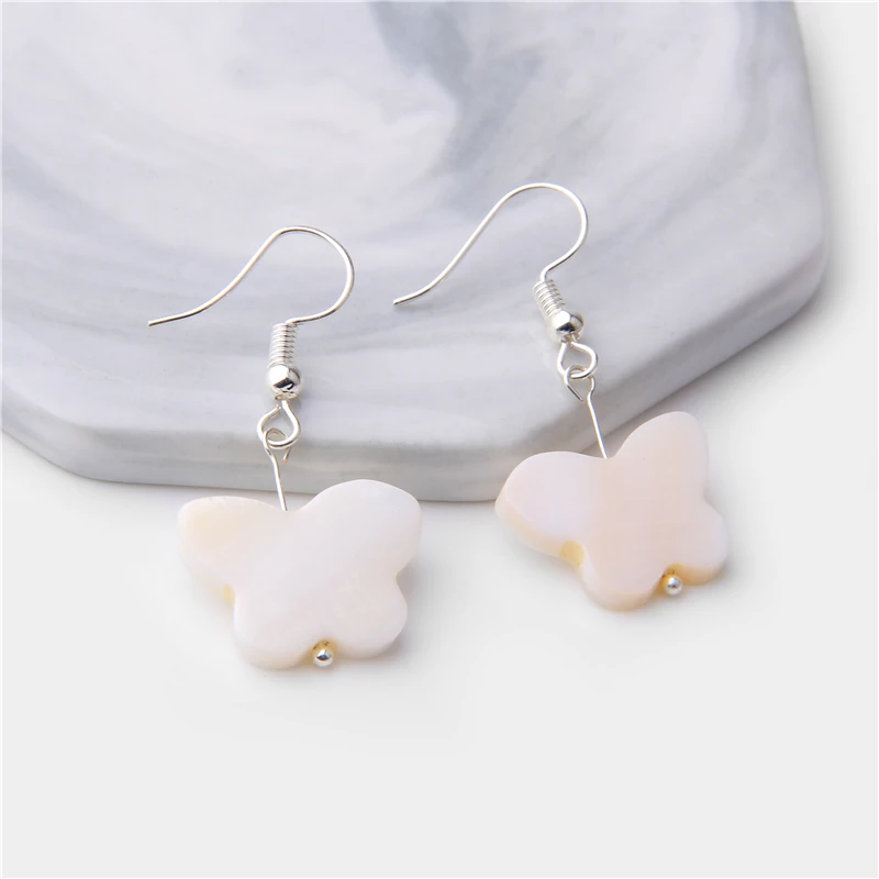 Модная простая Подвеска из перламутровой жемчужины серьги в Корейском стиле