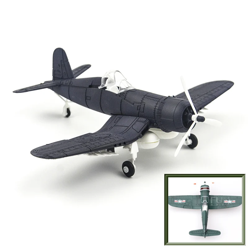 6 цветов 1/48 4d сборные военные модели игрушки строительные наборы самолет F4U на основе носителя самолет истребитель литья под давлением War-II