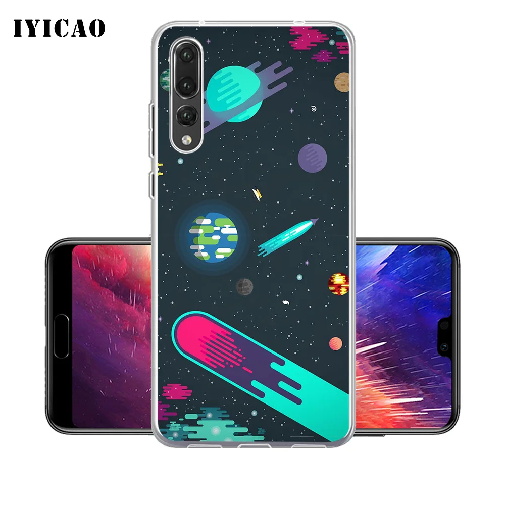 IYICAO niverse Planets Stars Мягкий силиконовый чехол для телефона Huawei P30 P20 Pro P10 P9 P8 Lite P Smart TPU |