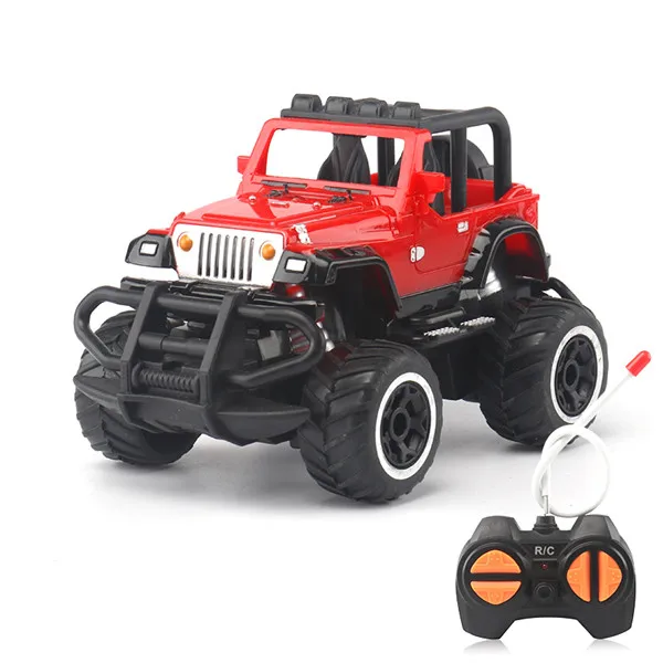 4CH Мини RC грузовик Дети RC игрушки дистанционного управления внедорожный джип модель игрушечного автомобиля - Цвет: Красный