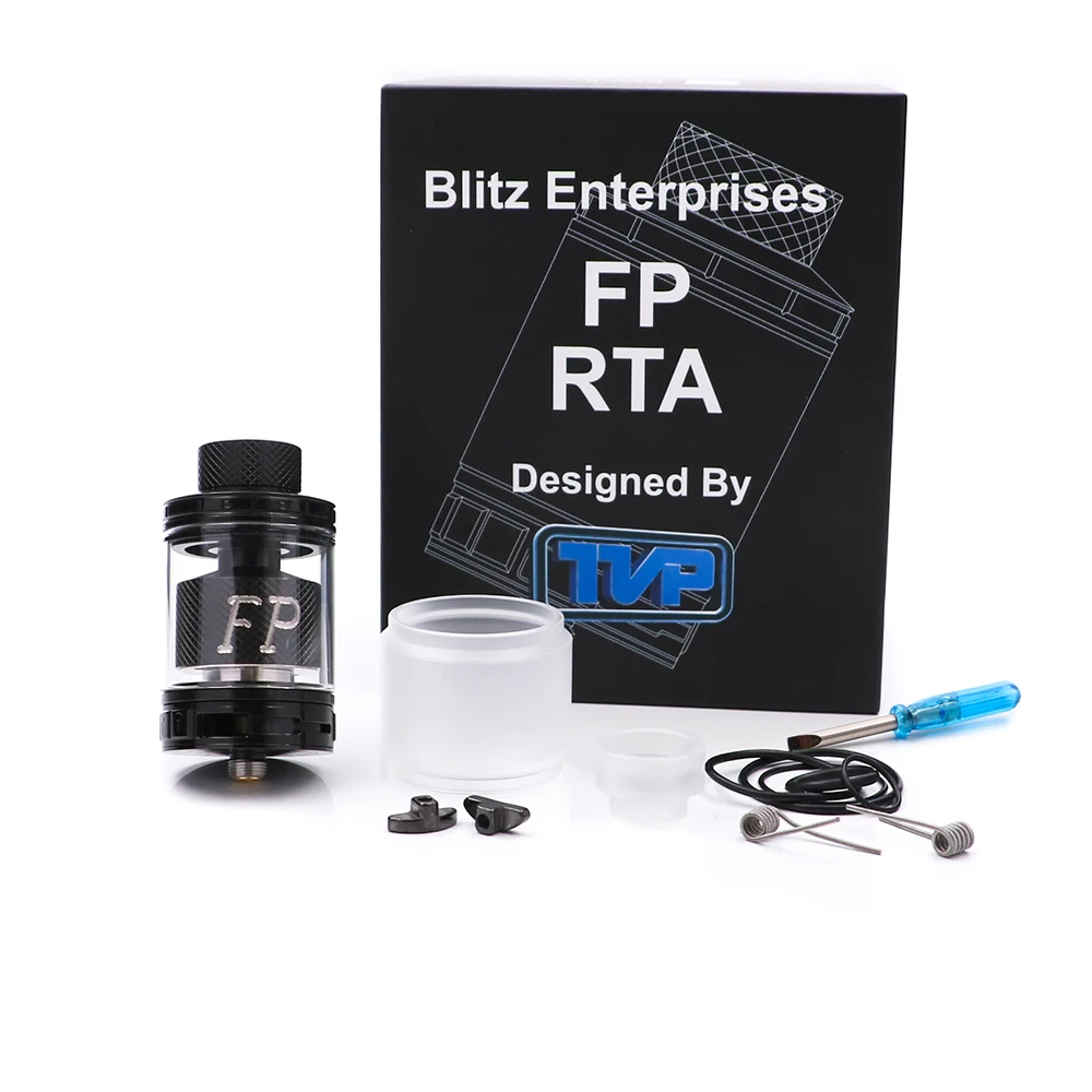 Новый распылитель Vape Blitz FP RTA с 4 мл PEI трубкой подходит для одной/двойной катушки u