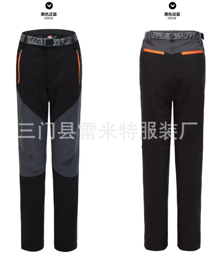 

2018 New Winter Men Women Hiking Pants Outdoor Softshell Trouser Waterproof Windproof Thermal Pant Camping Ski Climbing Pants
