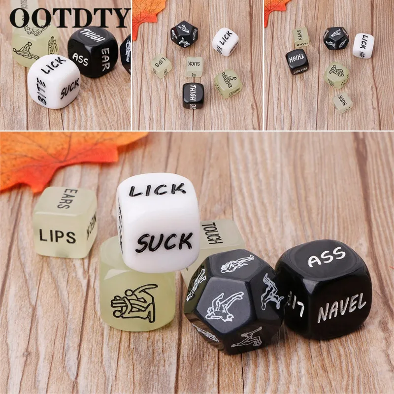 OOTDTY 6 шт. забавные акриловые кости любовь кости секс кости Эротические Кости любовь игра игрушка пара подарок