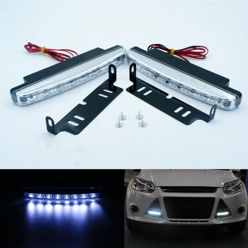 2 шт. Автомобильные светодиодные противотуманные фасветильник 12 В 8