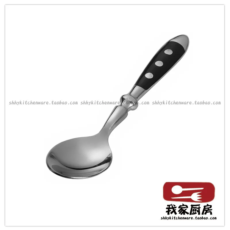 

Stainless steel handle teaspoonful dessert cochleare cake cochleare
