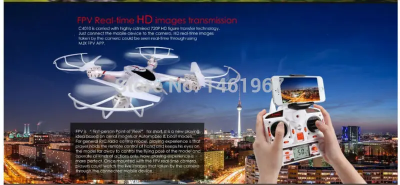 Новейшее обновление C4010 FPV WI-FI 720 P HD Камера для MJX X400-V2 X500 X600 X800 X101 зарядное