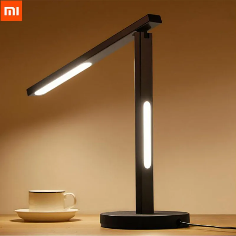 Xiaomi алюминиевая умная настольная лампа Desklight с двойным освещением Встроенный
