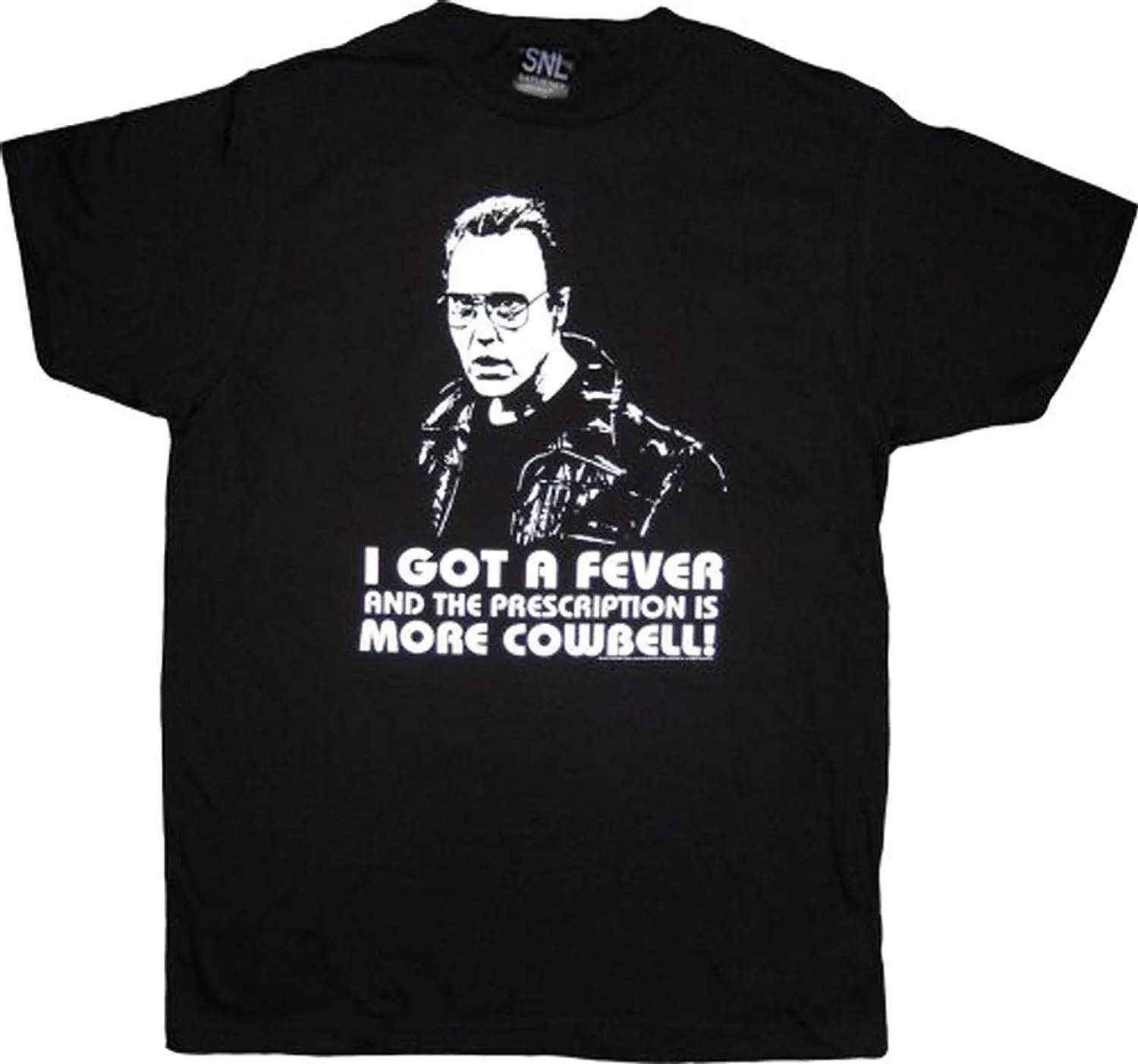 SNL Saturday Night Live Christopher Walken More Cowbell черные знаменитые футболки летняя хлопковая