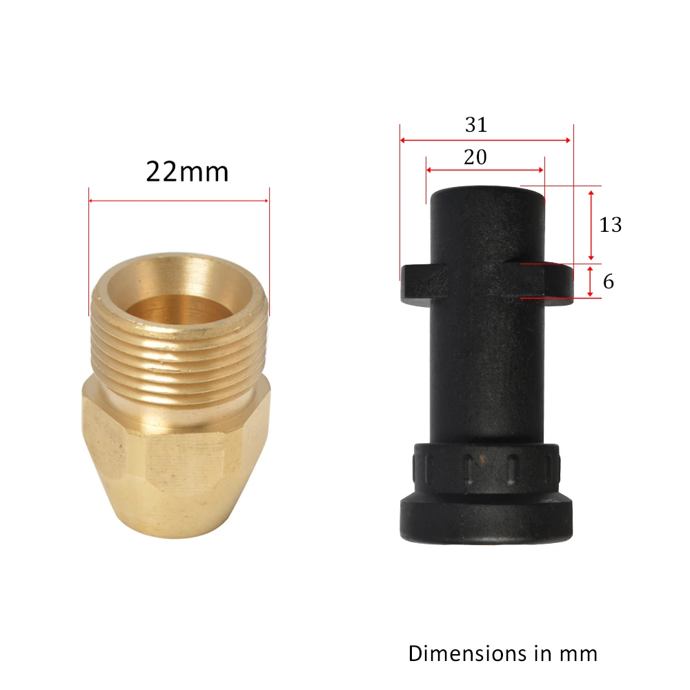 Адаптер конвертера для замены фитинга Karcher K на M22 Male-ID 14 мм